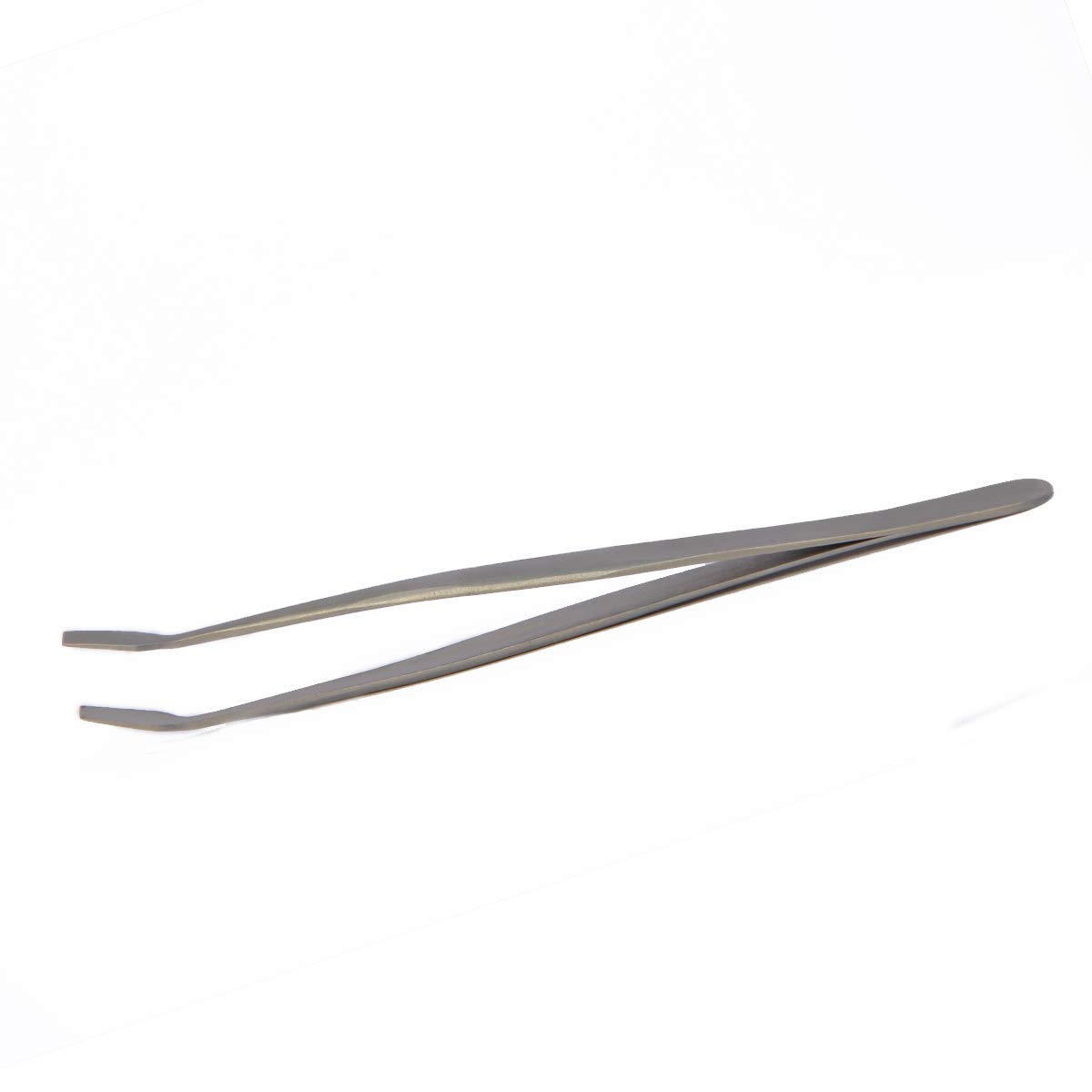 BeeSpring Stamp Tweezers - 4.7 inch Curved Stamp Tongs. Extra Thin Edges, Perfect for Stamp Collecting, Collection Book and Collectors Album