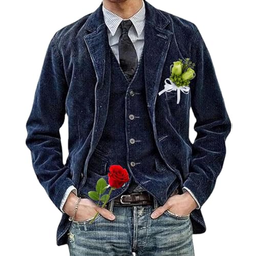 Design di ispirazione vintage: questo blazer in velluto a coste da uomo è realizzato su misura per fornire una vestibilità slim e moderna, consentendo un facile movimento e una vestibilità comoda tutto il giorno.
