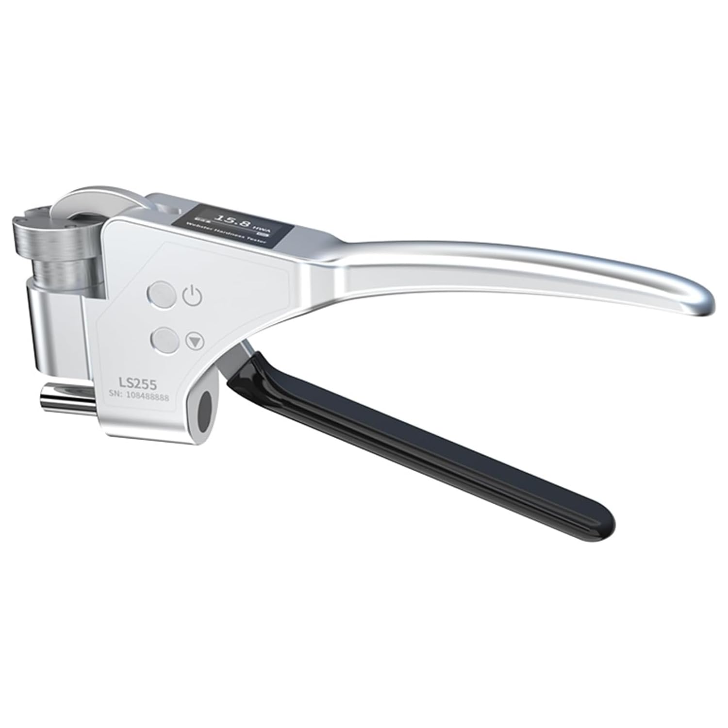 Probador digital de dureza, probador de metal de aluminio portátil, 0.6-8 mm de grosor, ID > 10 mm, almacena 9 juegos de datos, para materiales metálicos