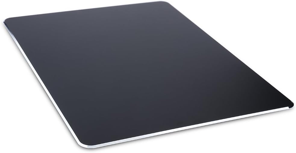 XINGDOZ Gaming Aluminium Mouse Pad W Non-slip Rubber Base & Micro Sand Blasting Aluminium Surface for Fast and Accurate Control Mouse pad black(220 * 180 * 2.8)