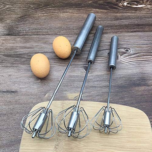 Misturador semi-automático de aço inoxidável Cozinha batedor ovo leite espumador creme para bolo bat