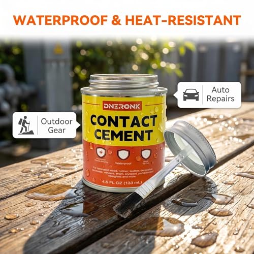 Adhesivo de contacto líquido 4.5 oz, resistente y rápido secado miniatura 4