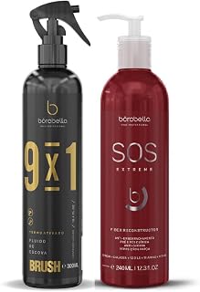 Borabella Brush Fluido Termoativado + Sos Extreme 240ml