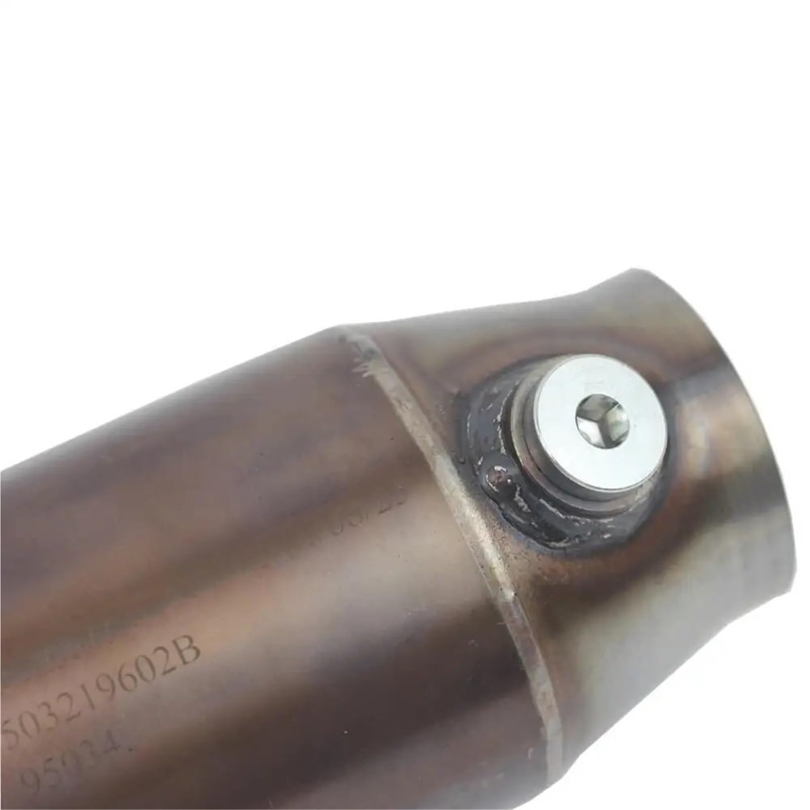 katalizator akcesoria Katalizator wyścigowy o wysokim przepływie 100 Psi 200 Psi z metalowym katalizatorem i metalowym obrzeżem o strukturze plastra miodu katalizator samochodowy(B)