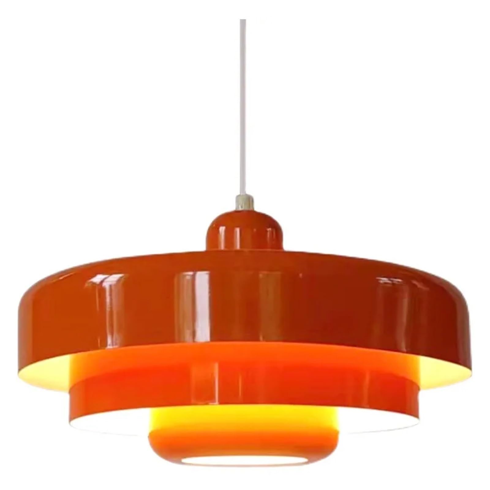 V-intage Orange Pendant Lights Restaurant Home Decor LED Ceiling