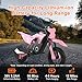 BLAZEGO EK2 Kids Electric Dirt Bike, 350W Motor, 15 MPH Max Speed, 36V 5.2Ah Lithium Battery 12 Miles Max Range, Electric Motorcycle for Kids Aged 5-10, Pink