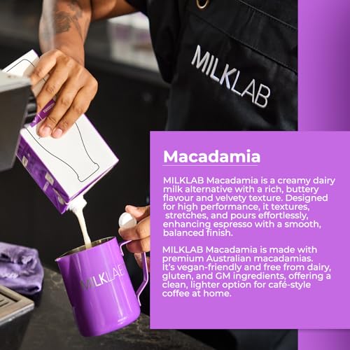 Image of MILKLAB Macadamia Barista Milk 1L | Made with Australian Macadamias | Plant-Based Milk for Cafe-Style Coffee at Home | Smooth, Buttery & Velvety | Dairy-Free, Vegan & Gluten-Free