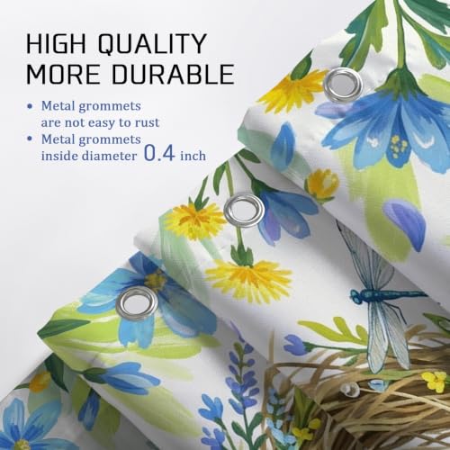 Rideau de douche extra long pour stopper l'eau avec style floral poétique - 8