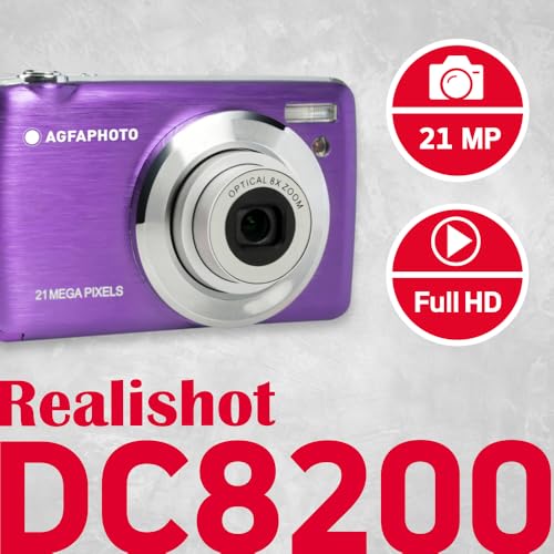Appareil photo compact simple d'utilisation AgfaPhoto DC8200 écran LCD - 2
