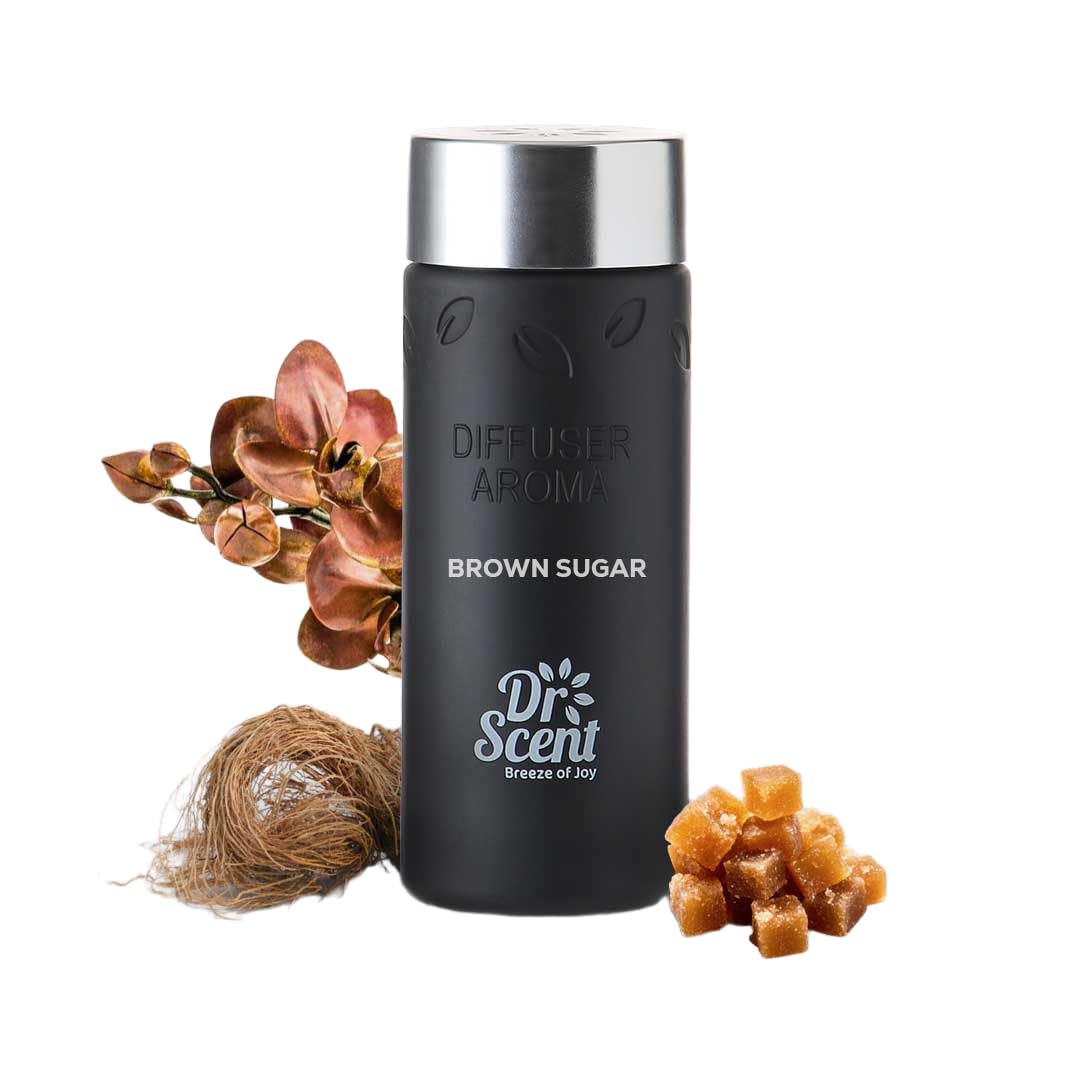 Dr Scent Breeze of Joy Diffuser Aroma Brown Sugar, with Distinctive Notes Brown Orchid Flower | Strong Essence vetiver | Ending with Sweet Sugar Notes (500ml)