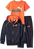 PUMA Boys' 3 Piece Hoodie & Graphic T-Shirt Set