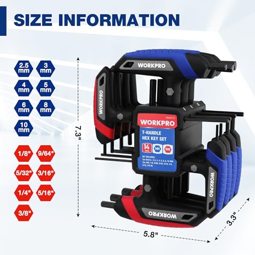 WORKPRO 14-Piece T-Handle Set
