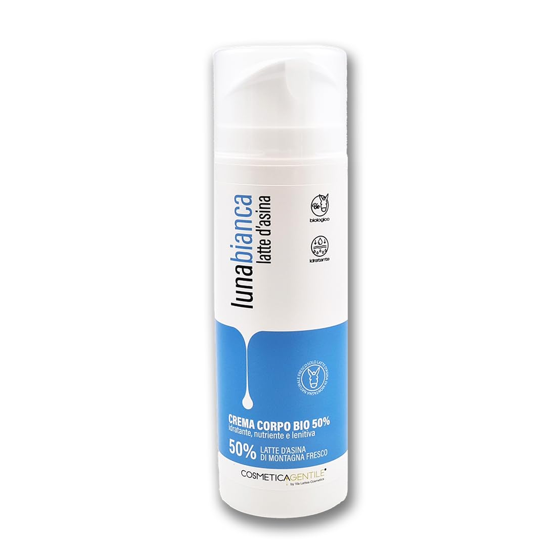Crema corpo al latte d’asina Lunabianca, idratante e nutriente naturale (1 x 150 ml)