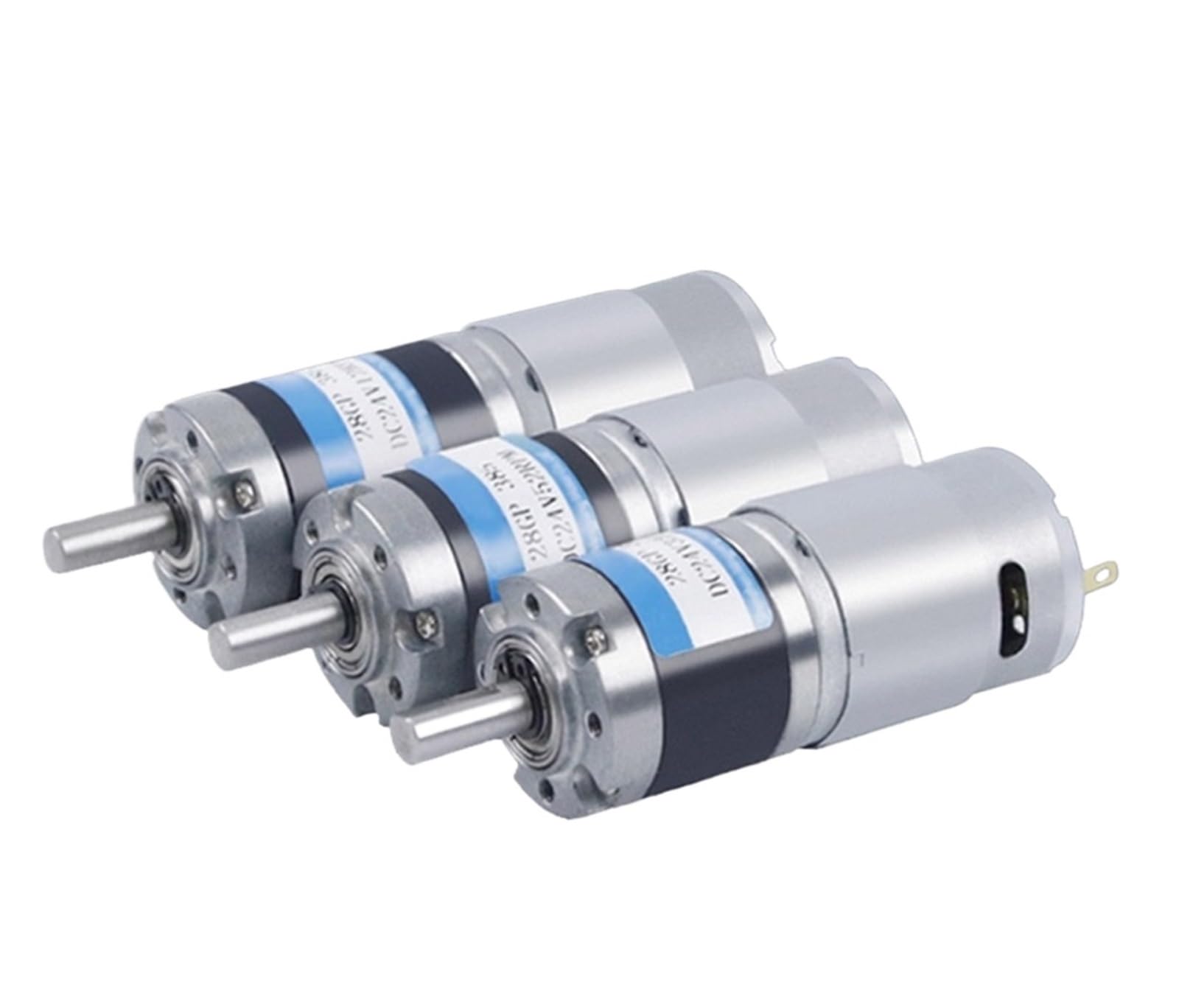 Motore di riduzione DC in miniatura con ingranaggi planetari 28GP-385, regolazione della velocità, basso livello di rumore, 24 V, ingranaggi metallici (motore singolo, 320 giri/min, 24 V)