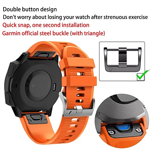 Correa de 22mm para Garmin Fenix 7X 6 Pro en Silicona Ágata EasyFit 7