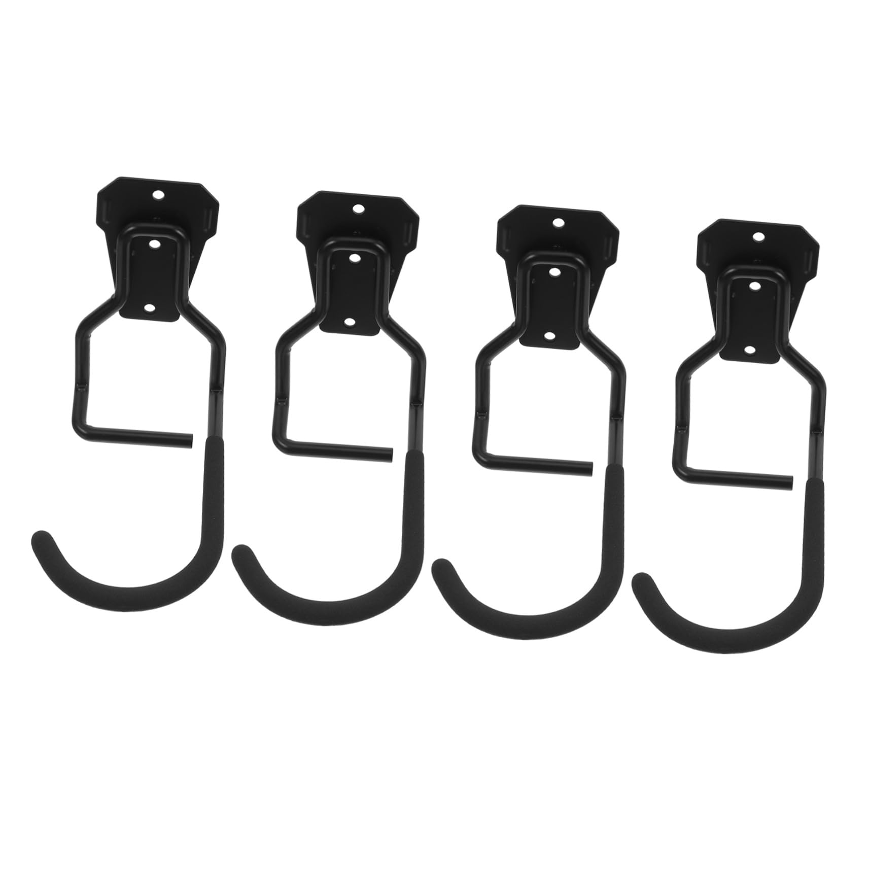 SEWACC 4 Piezas Soporte de Pared para Herramientas y Bicicletas Ganchos Resistentes para Garaje Organizador de Almacenamiento Multifuncional para Equipos de Jardín y Bicicletas