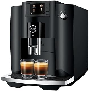 Jura E6 15622 Renewed Super-Automatic Espresso Machine - Easy Cappuccino, Piano Black, 2.8-Inch Color Display