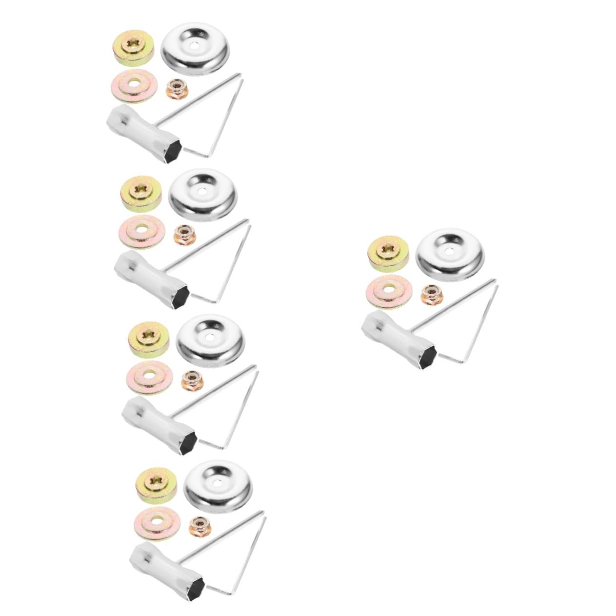 Sosoport 5 Juegos Accesorios para cortacésped escardador Metro Palas de jardín Manguera agricola maquinaria desbrozadora Disco Cortador de cortacésped Llave para máquina desmalezadora Cobre