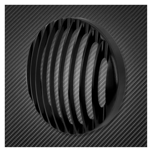 Grille de phare moto 5 3/4 pouces noire en acier pour Sportster 883