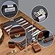 Große Backgammon-Sets für Erwachsene – Klassische Brettspiele für 2 Spieler, Erwachsene und Kinder – Premium Backgammon-Set mit 38 cm Spielbrett in hochwertigem PU-Leder-Etui