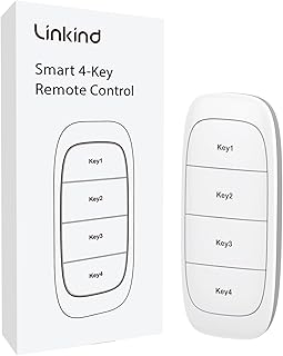 Linkind Plug Remote, Exclusive for Linkind/AiDot Smart Plug, Bluetooth Switch, Smart Outlet, Remote Button Control, On Off Power Switch, 98FT RF Range, Wire-Free, 1 Pack