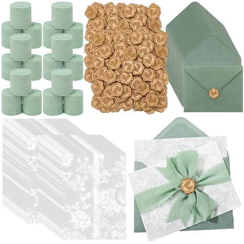 YooNotee 100 Set Wedding Invitation Wrap Set Pre...