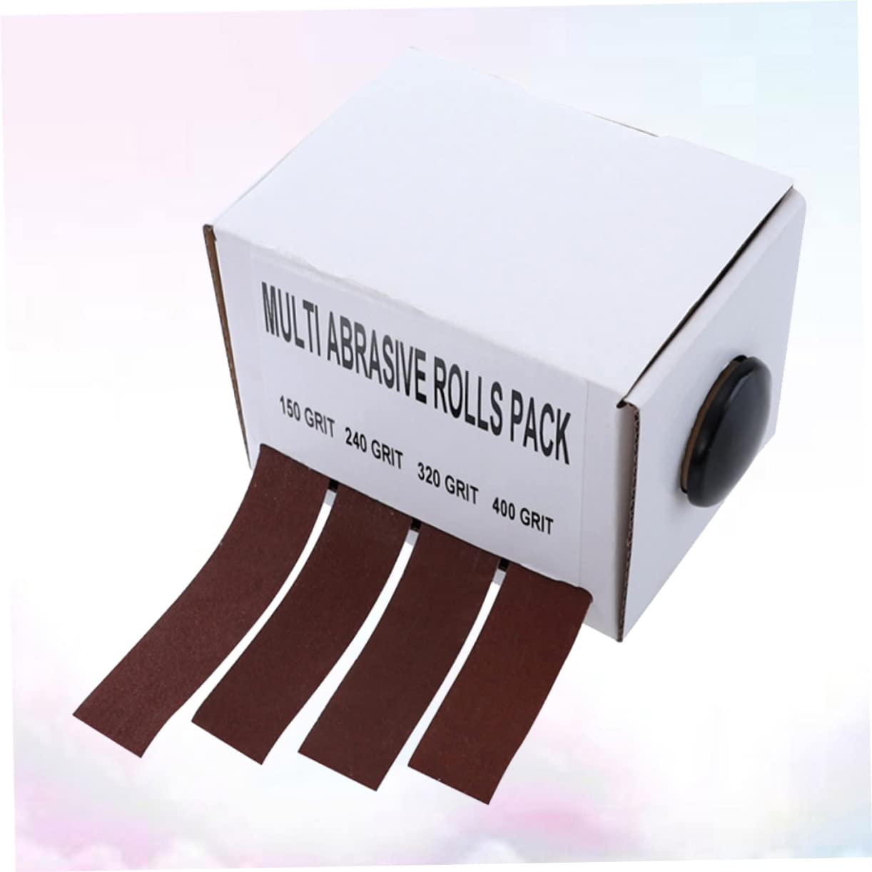 IWOWHERO Sanding Belt Box Grind Sanding Cloth Sandpaper Organizer Polishing Papers for Home Store