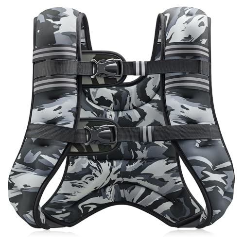 ZELUS Weighted Vest, 6lb/8lb/12lb/16lb/20lb/25lb/30lb Weight Vest...