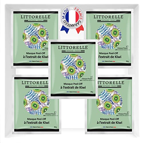 Littorelle 5x Gesichtsmaske Kiwi Peel-Off Cover