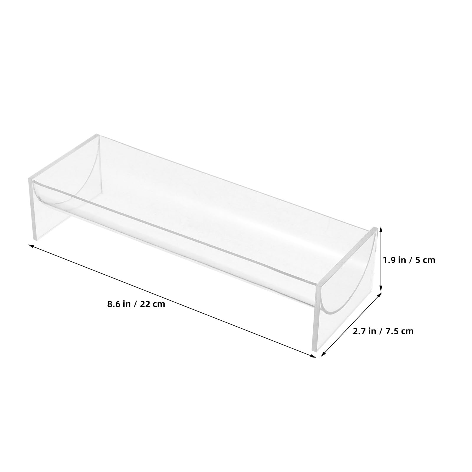 Zerodeko 6-teiliges Set Acryl-Kekstabletts, transparente Desserttabletts