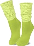 normani 2 Paar Casual Couch Yoga Socken mit raffbarem Slouchschaft Farbe Kiwi Größe 35/38