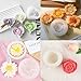 9 PCS Flower Candle Molds for Valentine‘s Day Rose Tulip Silicone Candle Mold Flower Shapes Moldes De Rosas Silicona para Velas for Soy Wax, Beeswax, Candle Making, Resin Craft