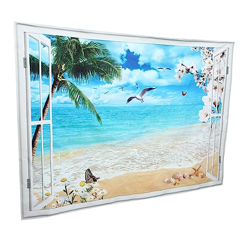 Fondo de playa azul claro de BESTonZON para decoración de estudio y fotografía oceánica