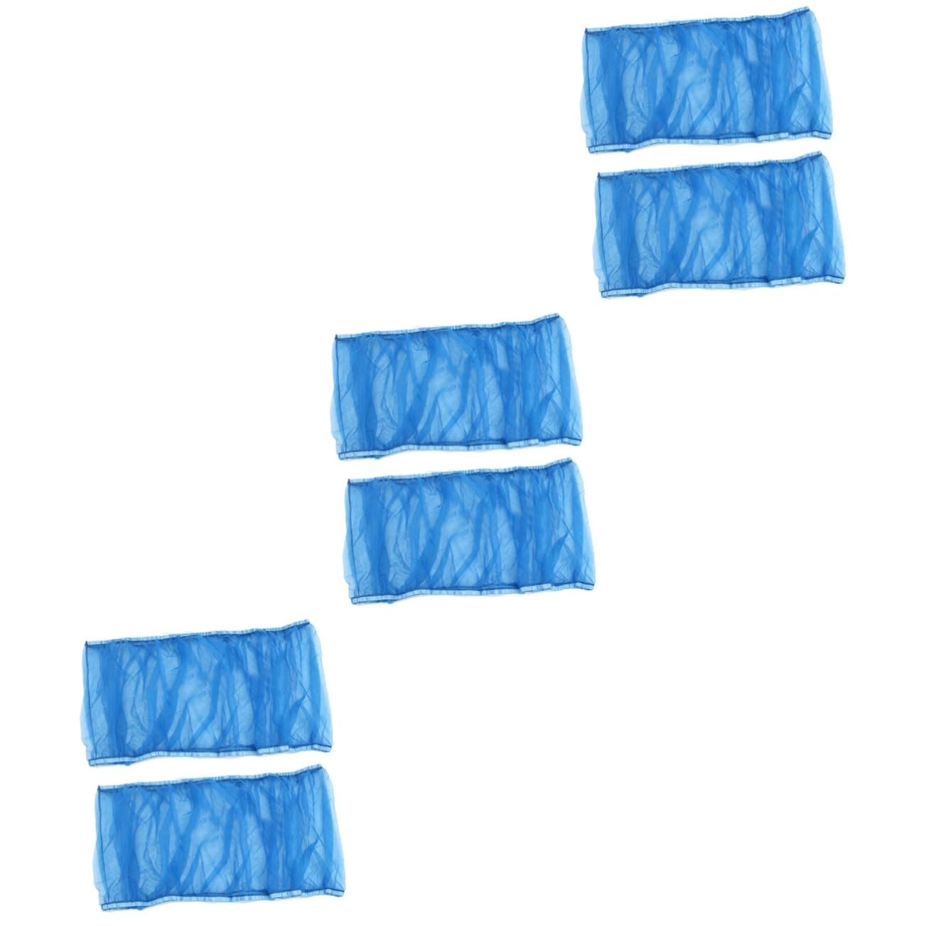 Angoily 6 pcs Mesh Blue Pet Size Cage Bird Shell Net Cover Accessory