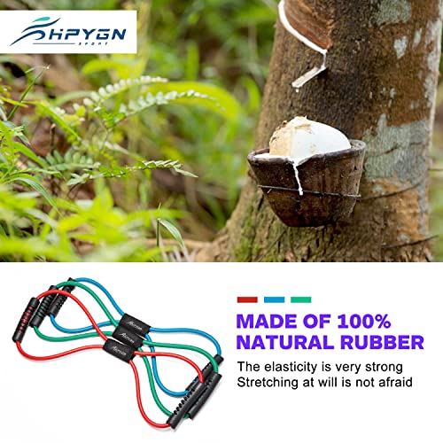 Resistance Bands Set Of 3, Exercise Tube Band Chest Expander, Resistance Exercise Bands Yoga Gym Fitness Pulling Rope 8 Word Elastic For Exercise Muscle Training Tubing Pull Rope… #TOP3