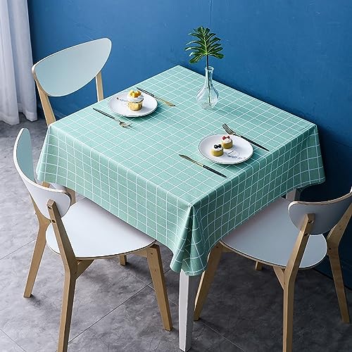 Nappe pour table rectangulaire PVC vert 140x180 cm anti-huile - 2