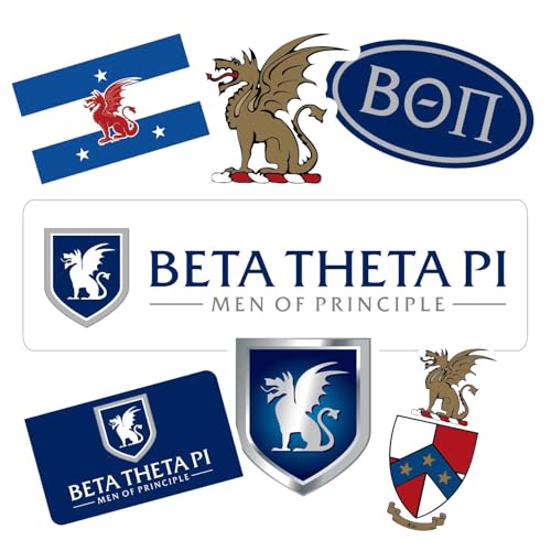 Calcomanías de vinilo Beta Theta Pi: adhesivos removibles personalizados 2