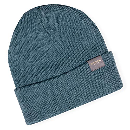 MERIWOOL Kids’ Beanie - Merino Wool Ribbed Knit Winter Hat for Boys and Girls4