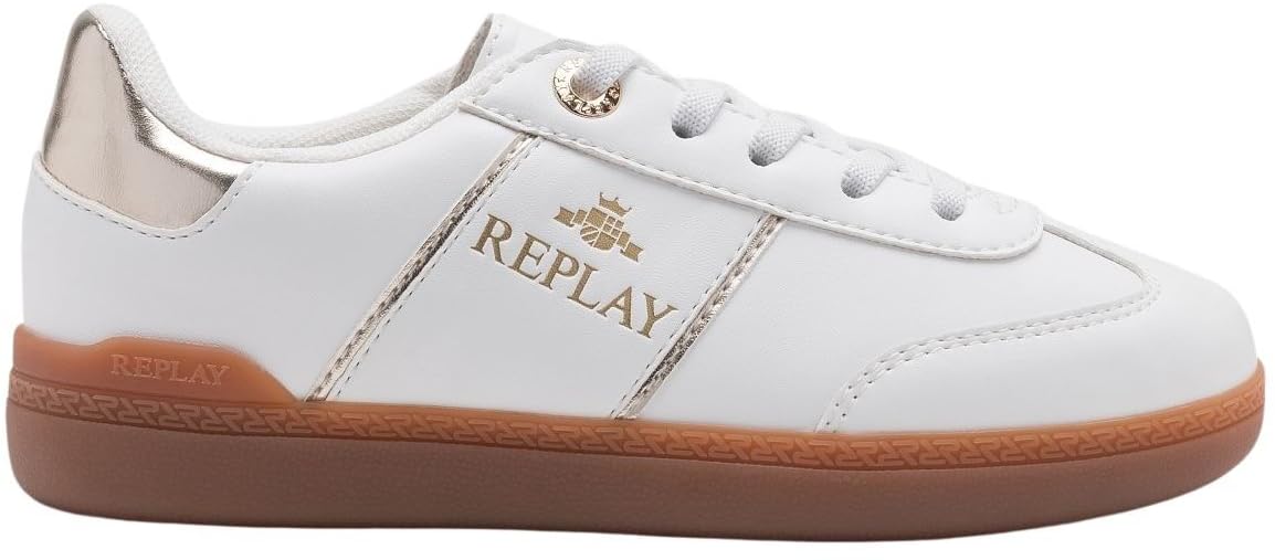 Replay Mädchen Sneaker, White Platin (Weiß), 39