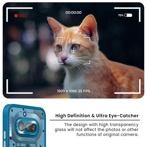 Image of FIRST MART Blue Camera Ring Guard Protector for Nothing Phone 4A | Tempered Glass with Metal Alloy Rings, HD Clear, Scratch Resistant, Case-Friendly | Pack of 1