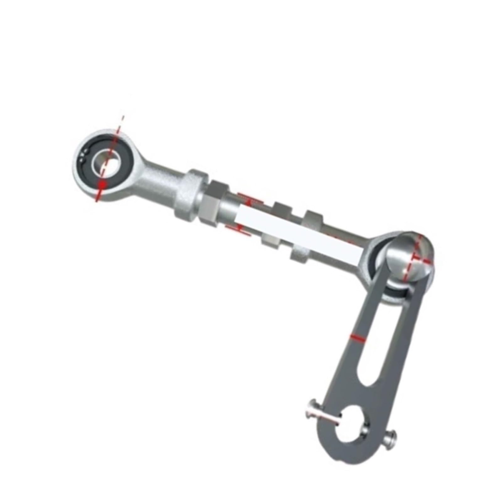 Roulement à billes SI8 de rechange pour réparer un bras oscillant à tige filetée 170 mm droite