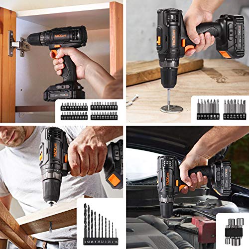 TACKLIFE Tool Set, 108 Pcs, Tool Kit for home, Professional Hand Tools Drill Set with Precision Screwdriver, Storage Case, Household Hand Tool Kit for Home Repair -PCD05T