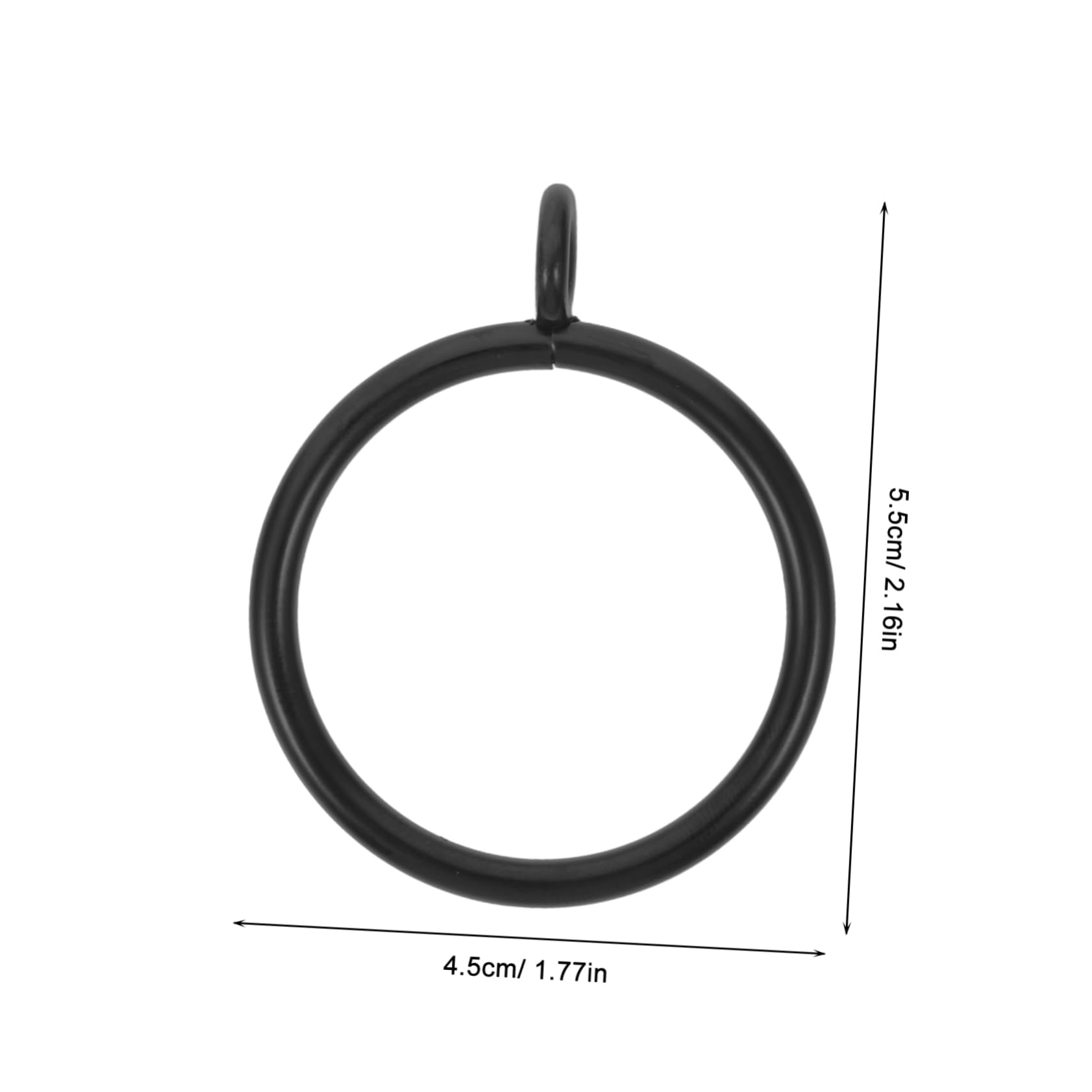 CORHAD 20pcs Metal Curtain Eyelet Rings Inner Easy Glide Drapery Hooks for Smooth Installation and Convenient for All Curtains