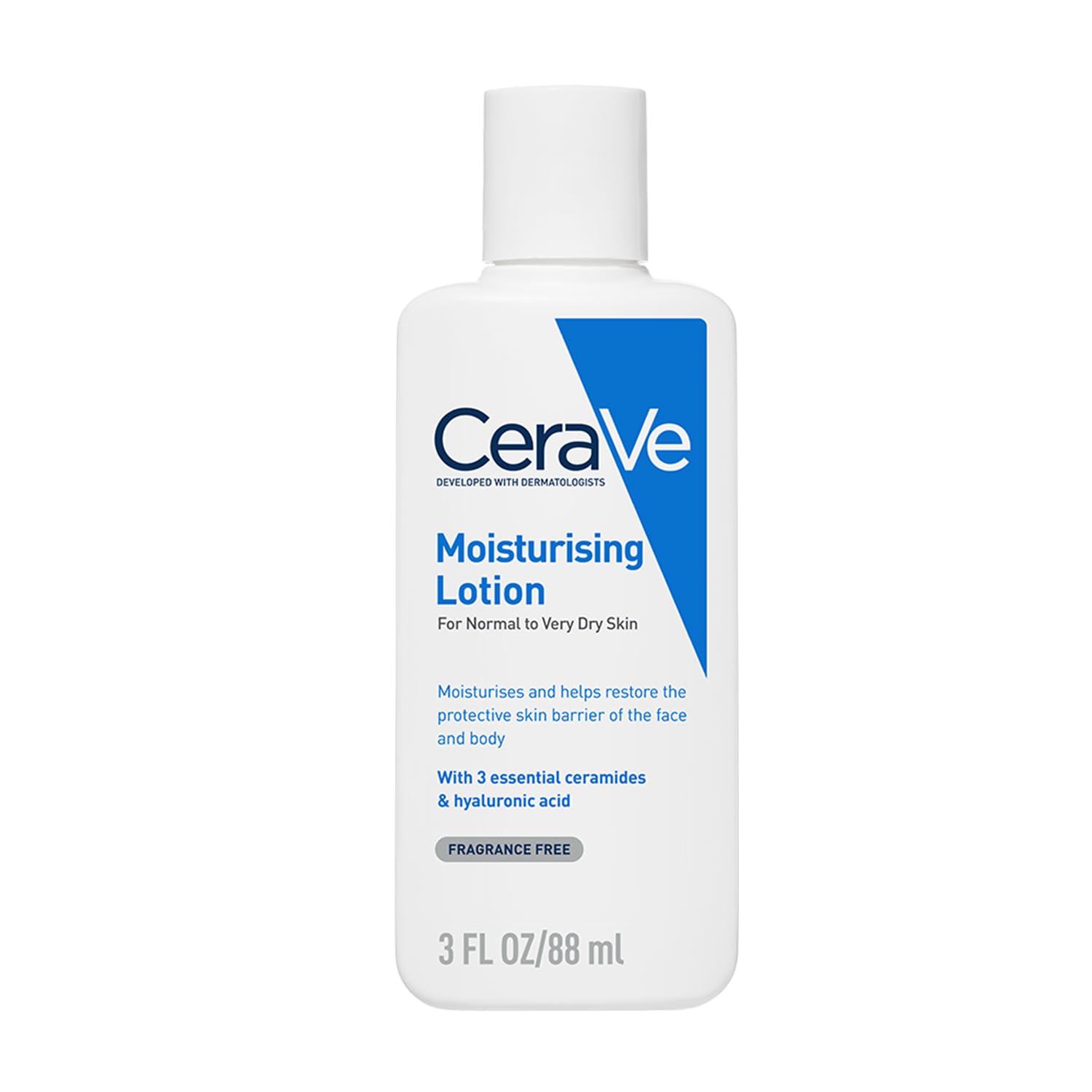 CeraVe Moisturizing Lotion For Dry Skin (88ml) - Formulated With 3 Essential Ceramides And Hyaluronic Acid | Non-Comedogenic, Oil Free And Fragrance-Free Body Lotion-image-37