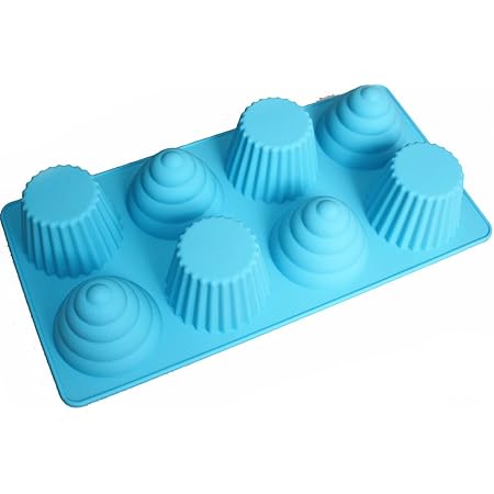 X-Haibei Great Ice Cream Cone Cupcake Soap Pan Bakeware 8-cavity Tray