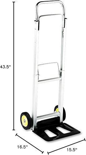 Miniatura 5 de Safco Products Hide-Away - Camión de mano plegable utilitaria color plateadonegro