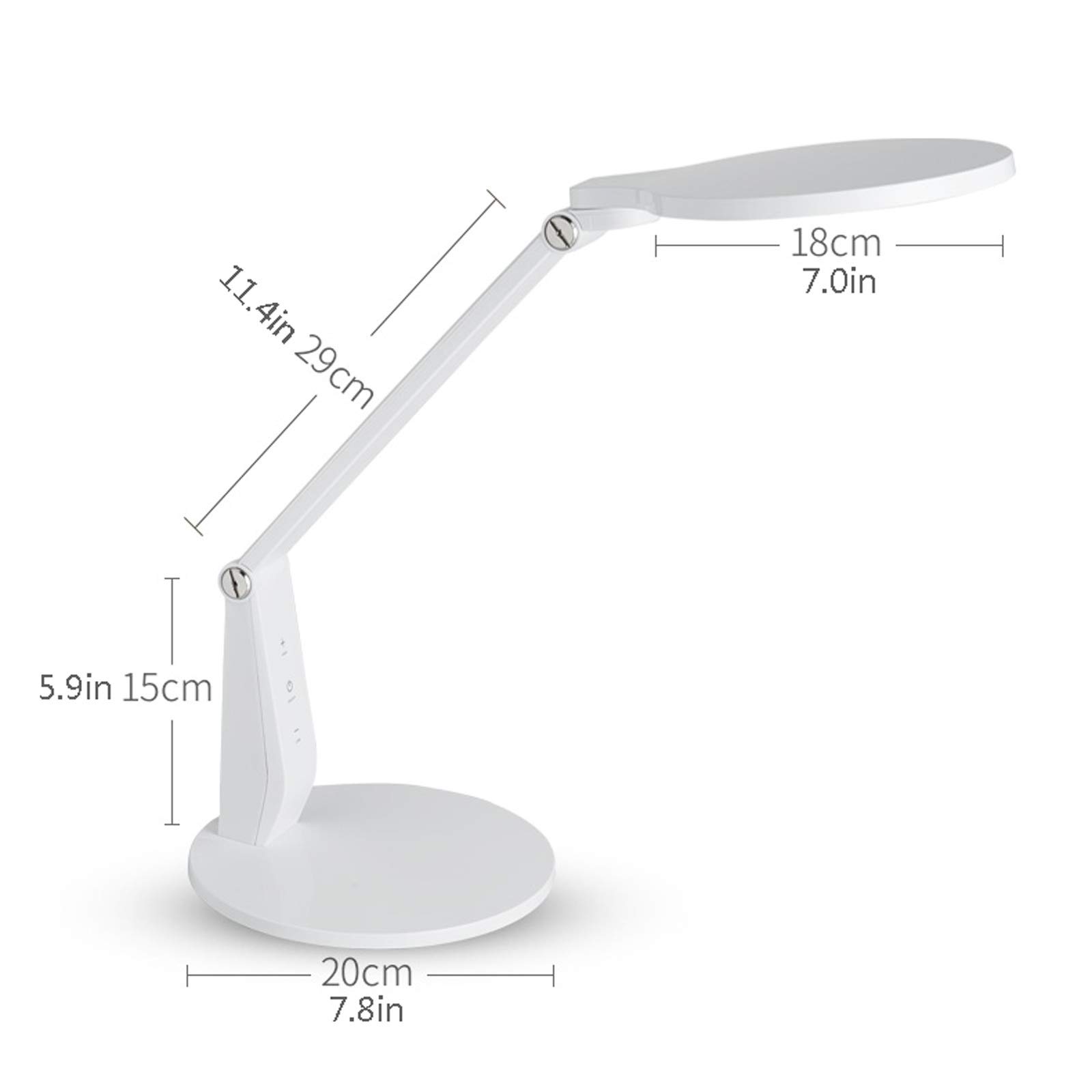 Lámpara Escritorio LED Lámpara plegable de la lámpara plegable de la lámpara plegable de la lámpara de control de control de control táctil de la lámpara de control táctil de 7W regulable con función
