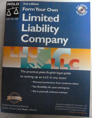 Form Your Own Limited Liability Company 3rd Third Edition: unknown ...