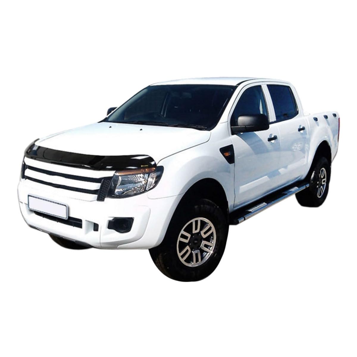 SCOUTT Deflettore Protezione Cofano per Ford Ranger Double Cab 2012-2015, Migliora l'Aerodinamica dell'Auto, e Spoiler, Nero