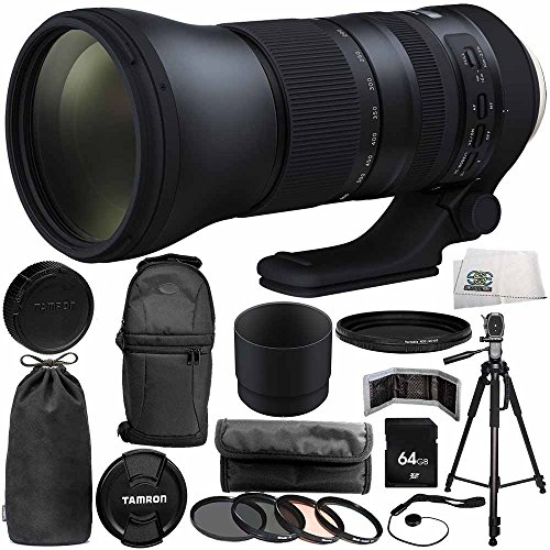 Tamron SP 150-600mm f/5-6.3 Di VC USD G2 for Nikon F 14PC Accessory Bundle - Includes 4PC Warming Filter Kit + More - International Version